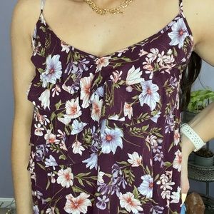 Flowy floral tank